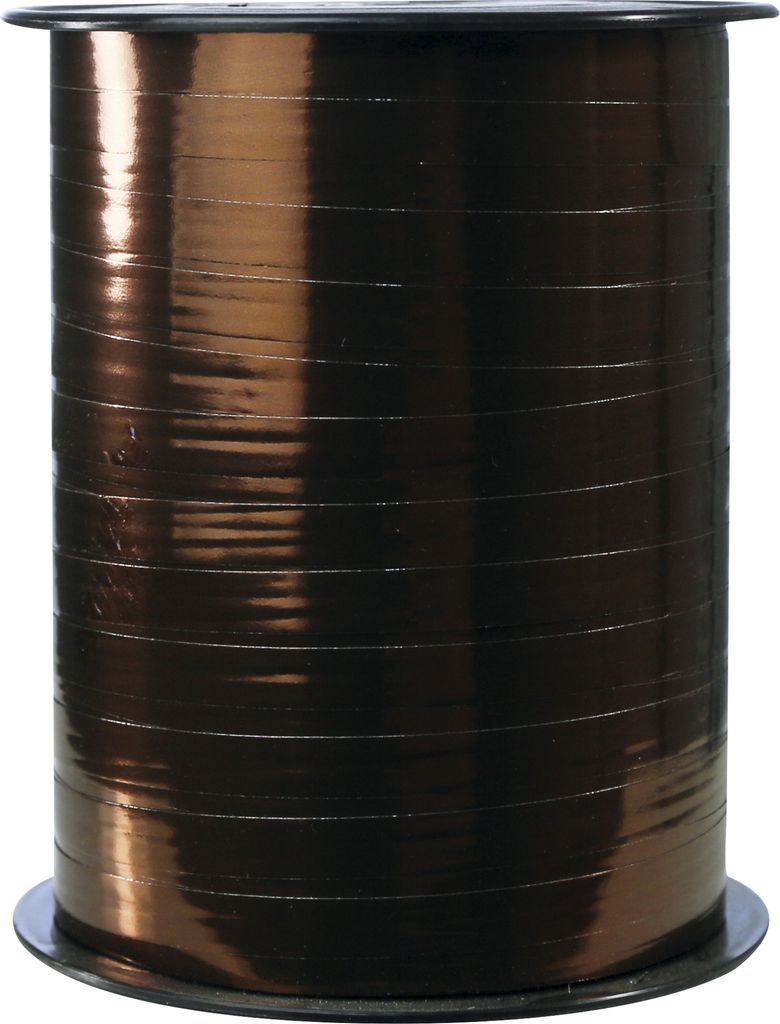 Clairefontaine Spule Geschenkband, Metallic, 7mm x 250m Schokoladenbraun 602073C