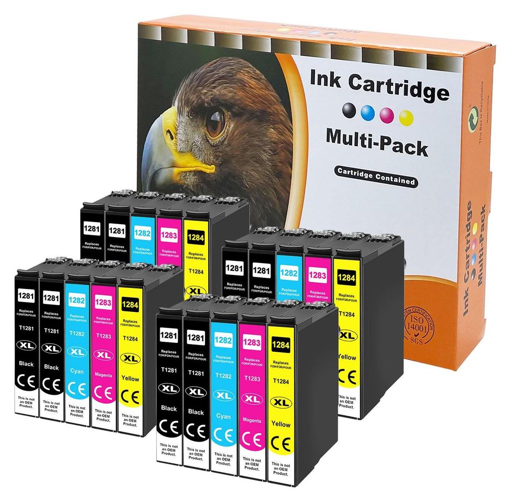 D&C Tintenpatronen ersetzt Epson T128x-20er Set (B/C/M/Y) Produktbild 