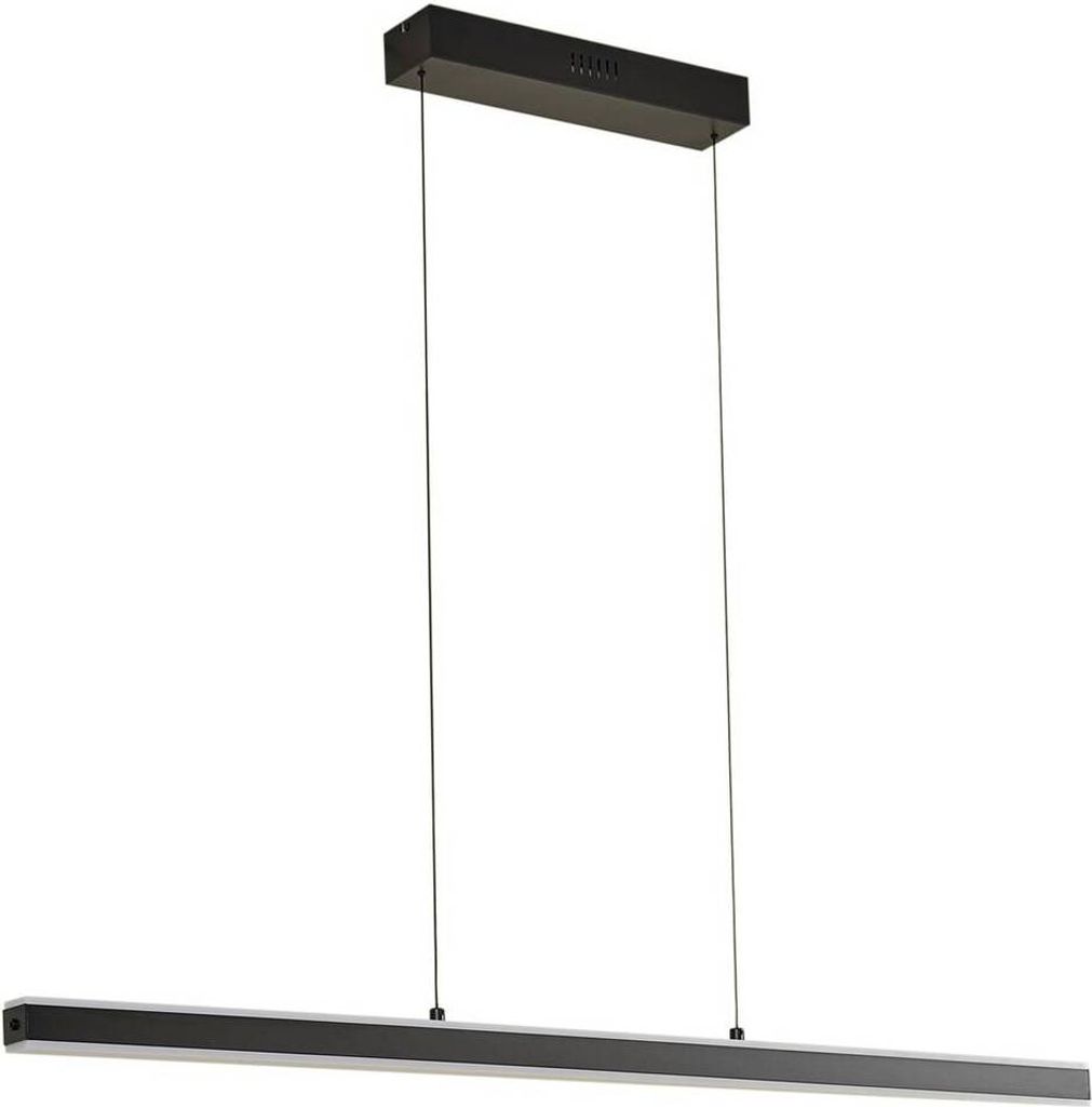 Lucande LED-Hängeleuchte Pendolo, schwarz, Aluminium, 120 cm