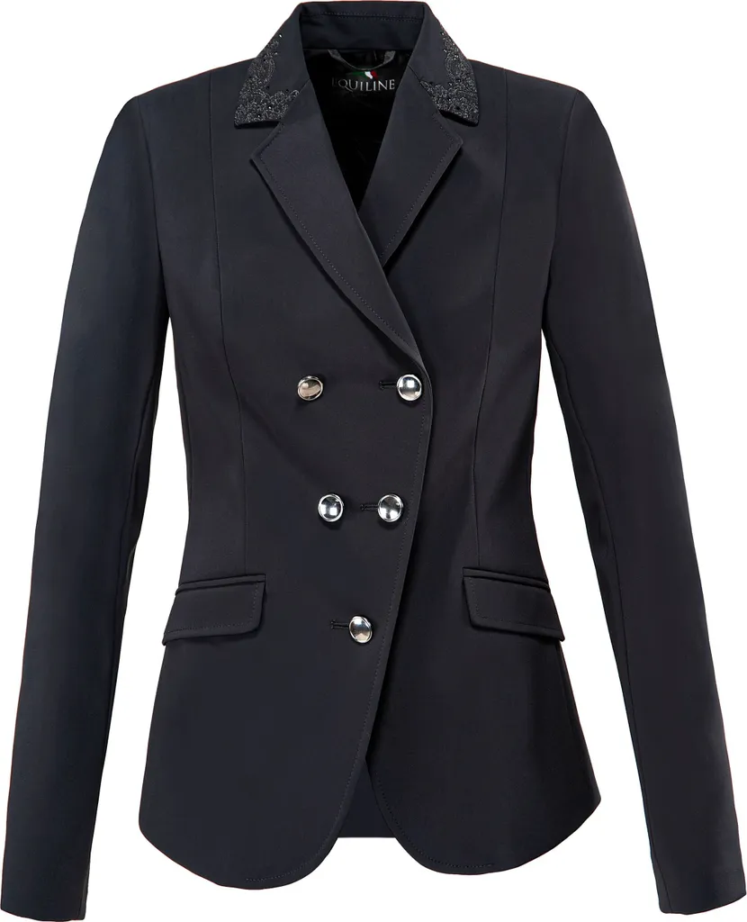 Veste de Concours d'Équitation pour Femme Noir Strass Taille 40