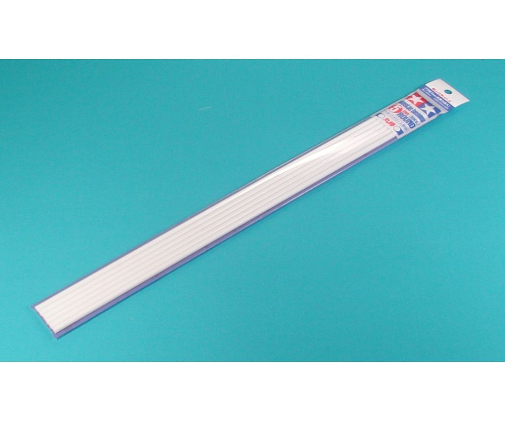 Tamiya Rundprofil 5mm (6) 400 mm weiß Kst.