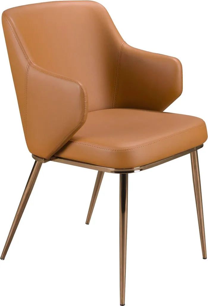 Angel Cerdá Chaise Marron 4162 - Assise Design en Cuir Synthétique Chic