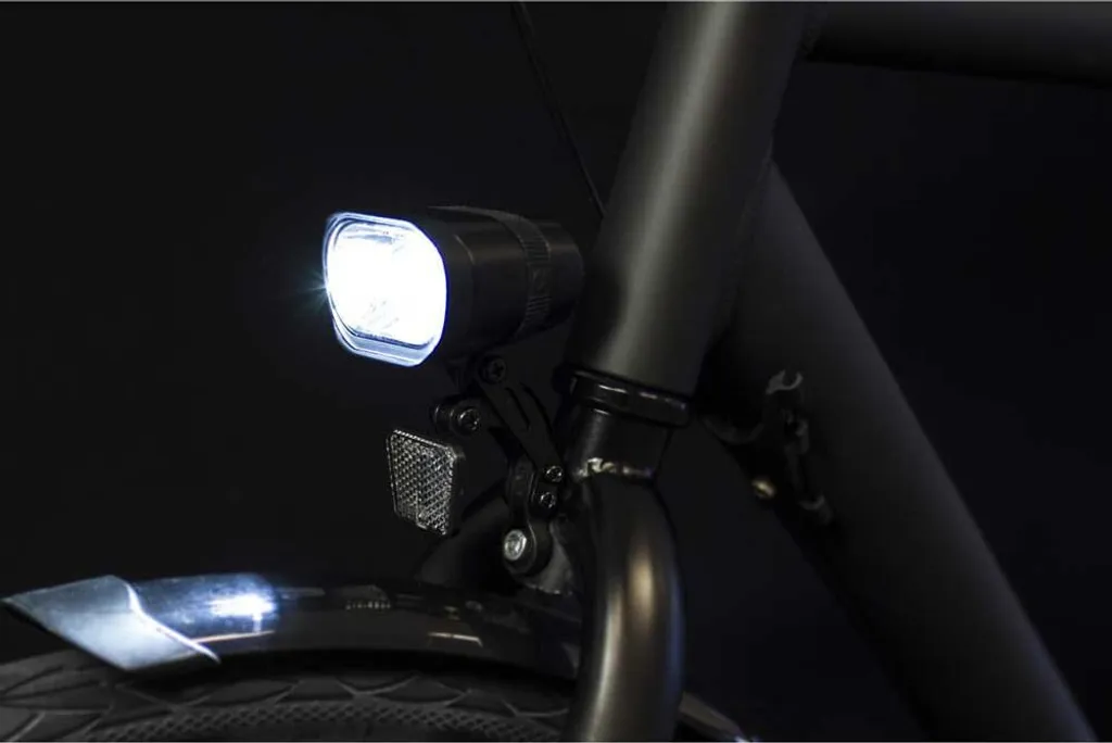Phare Avant pour Vélo Dynamo Spanninga Axendo 60 Lux Argenté Sécurisé