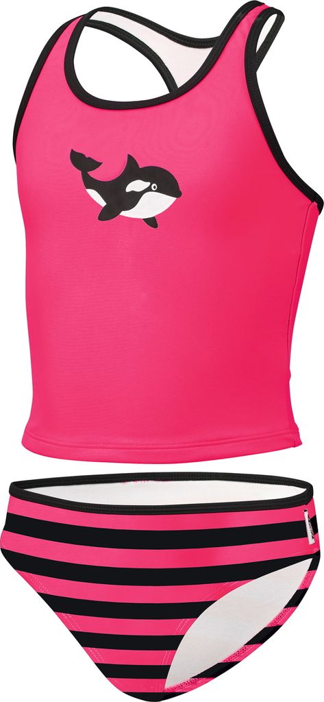 BECO SEALIFE Mädchen Kinder Tankini Badeanzug pink / grün Größe 116 pink/schwarz UV50+