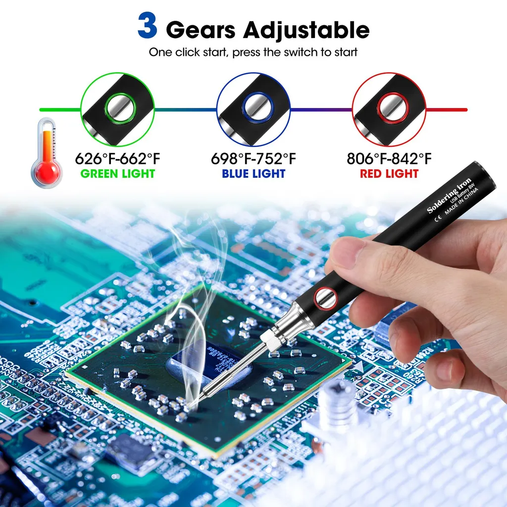 Fer à souder portable pour réparation précise - Chauffe instantanée - 3