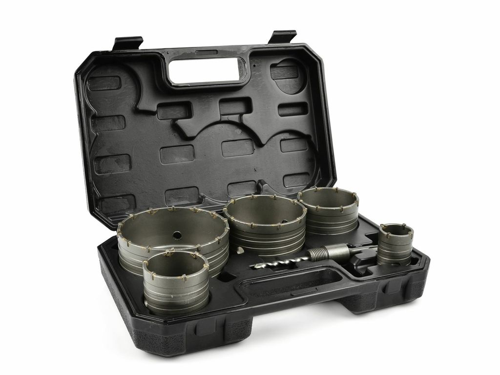 GEKO Korunkové vrtáky do betonu SDS PLUS, 40-125mm, sada Obrázek produktu 