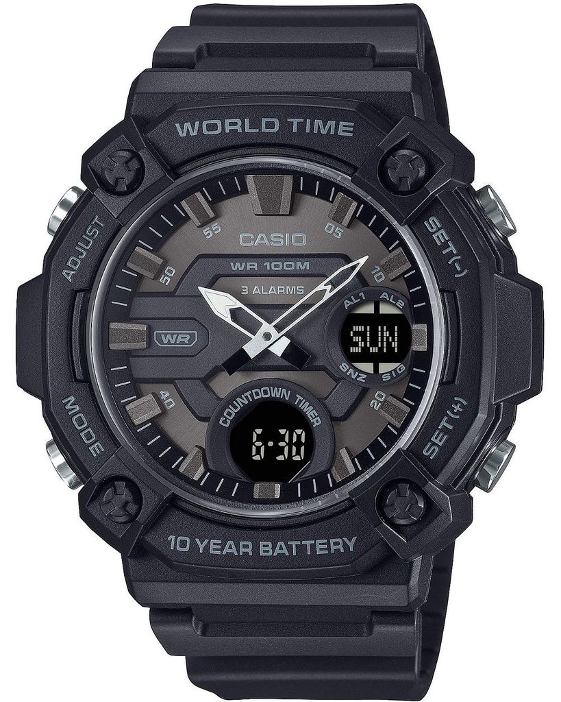CASIO Casio Gris Hommes Casio-AEQ-120W-1BVEF Image du produit 