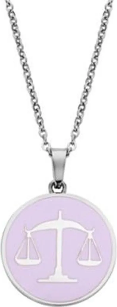 Pendentif Acier Inoxydable Argenté Rose CO88 Collection Féminine