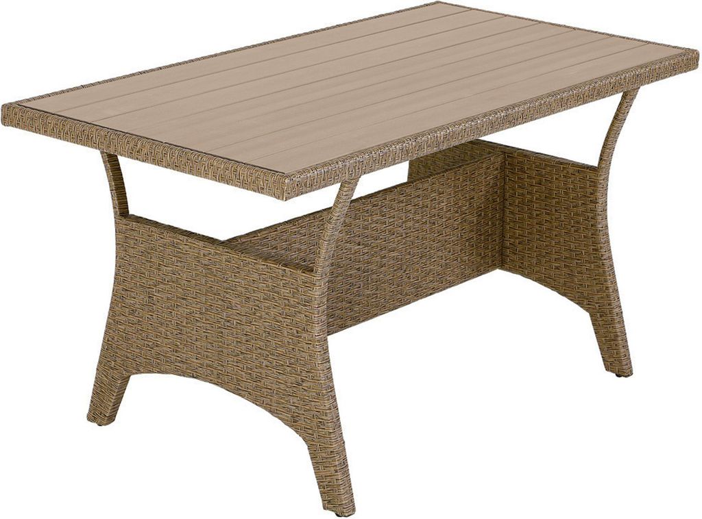 CASARIA® Polyrattan Ecklounge Set WPC Esstisch Ecksofa 2 Produktbild 8