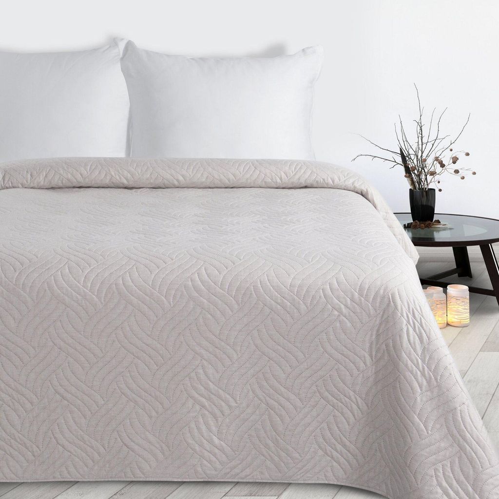 Tagesdecke LEIN-Optik Beige 170x210 cm