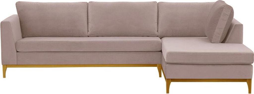 SLF24 - Rechtsseitiges Ecksofa Gosena Wood - helllila - Velluto 14
