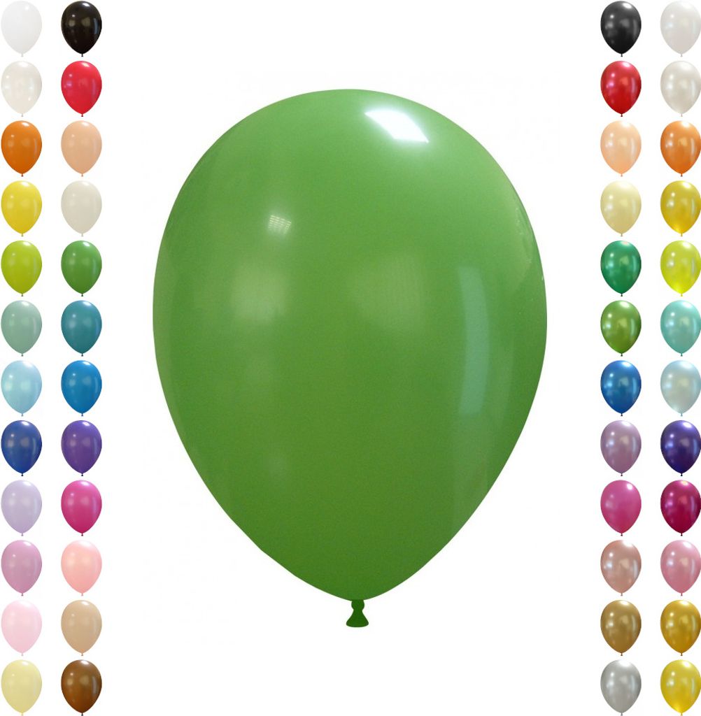 Luftballons ca. 27 cm Naturlatex Ballons, 100 Stück, Produktbild 