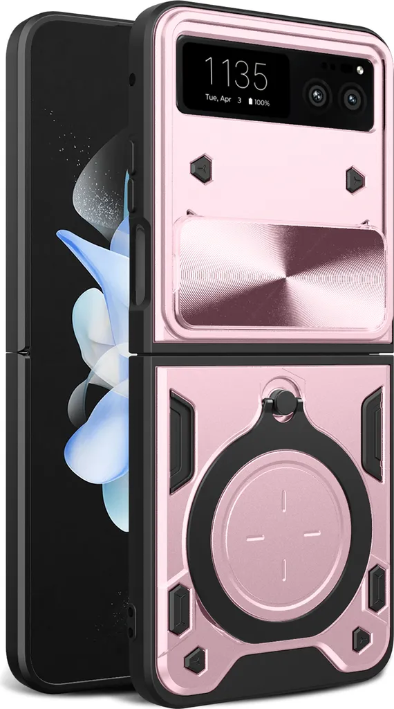 PIXFAB Custodia Antiurto Per Motorola Moto E7i Power (XT2097) - Cover Con Anello E Cavalletto - Doppio Strato - 2