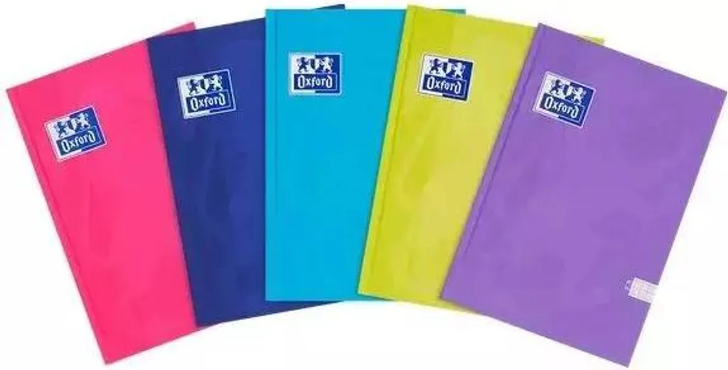 Cahier Scolaire A5 Oxford Brulion 96 pages Touch pour Étudiant Lot de 5