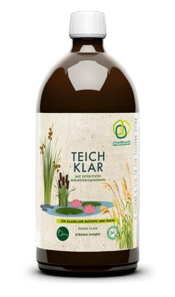 Multikraft Teich Klar 1L Effektive Mikroorganismen für Teiche und Biotope EM