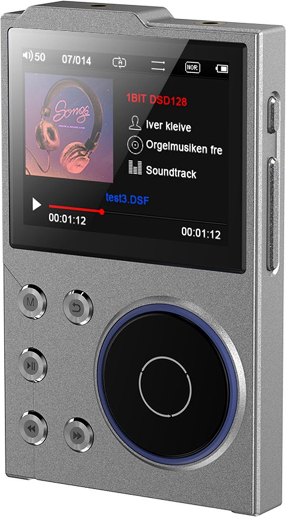 MP3-Player mit 16 GB Speicher,, 2,4-Zoll-TFT-Farbbildschirm, hochaufloesender Audio-Player verlustfreier Hi-Fi-Player, integriertem Bluetooth