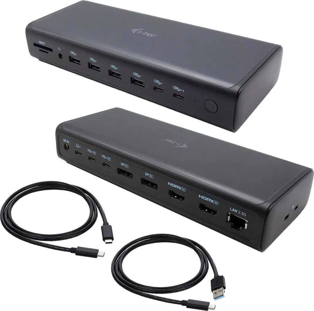 Solution Multi-écrans 4K i-tec Docking Station avec Power Delivery 140W - 13