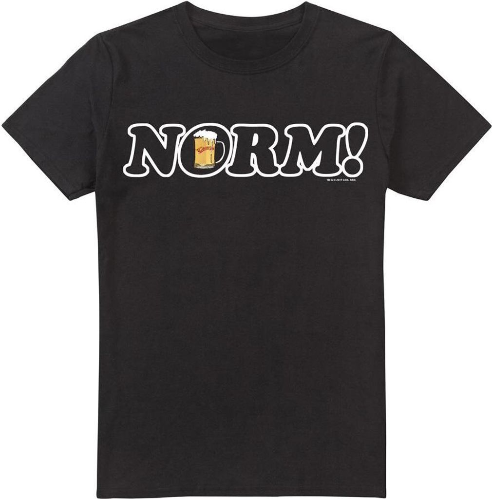 Cheers - "Norm!" T-Shirt für Herren TV13747 (L) (Schwarz)