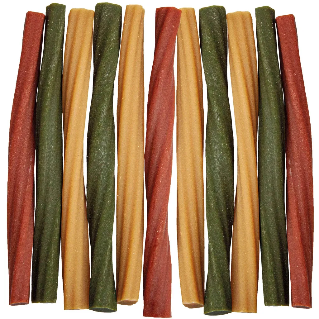 28 pezzi Garden Bites Dental Twisters - dimensioni: circa 13x1 cm ciascuno - in busta salvafreschezza - 3