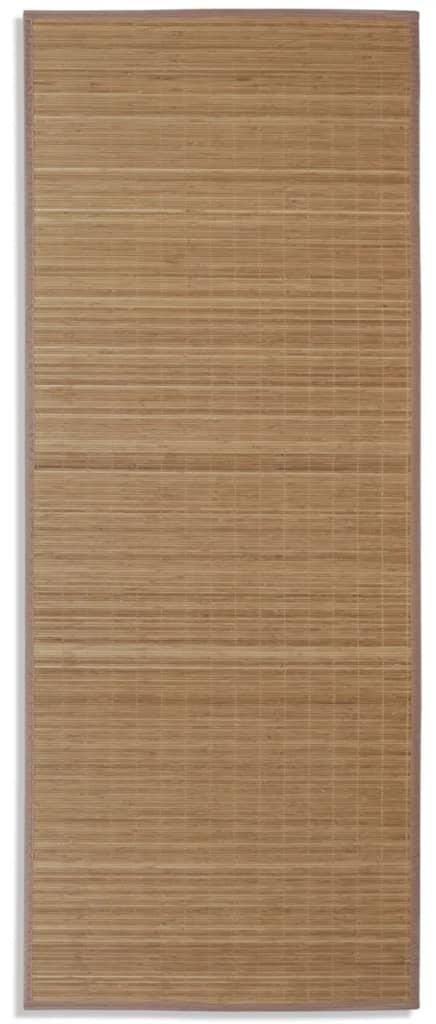 vidaXL Tapijt, bamboe, bruin, rechthoekig, 80x200 cm Productafbeelding 