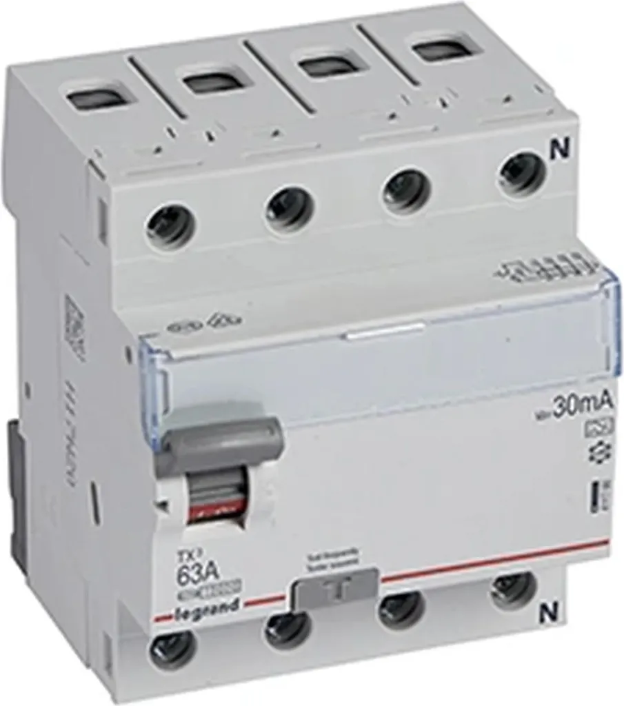 Disjoncteur Différentiel Tétrapolaire 63A 30mA Type A pour Tableau Elec