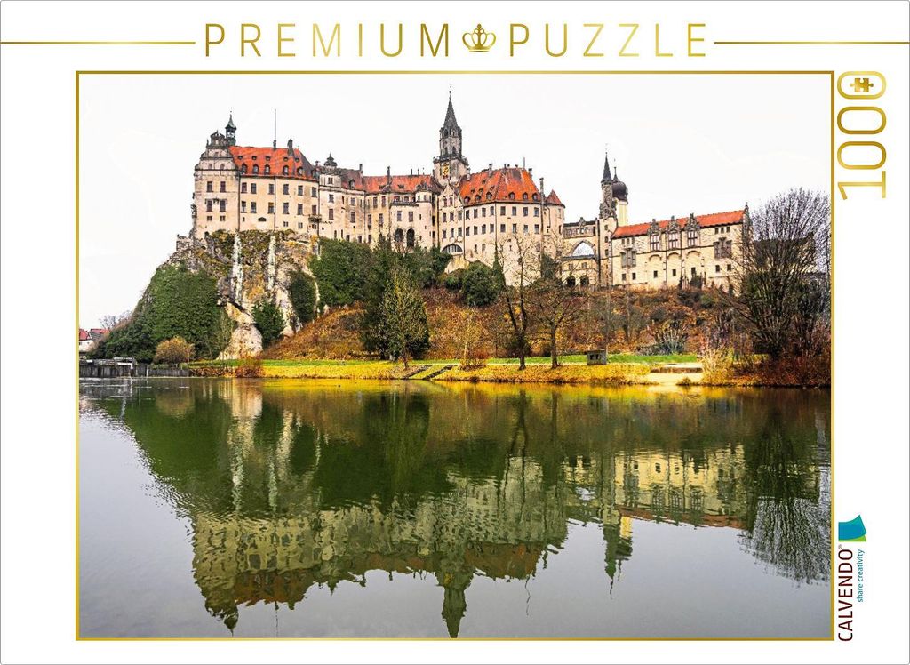 CALVENDO Puzzle Hohenzollernschloss Sigmaringen | 1000 Teile Lege-Größe 64x48cm Foto-Puzzle für glückliche Stunden