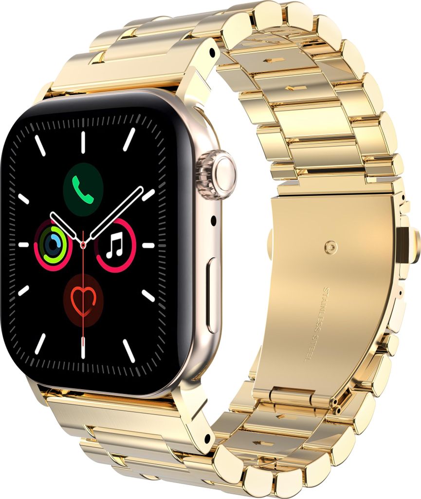 Cazy Uhrenarmband geeignet für Apple Watch Band (PrimeSteel) – Smartwatch-Armbänder (+Uhrenkürzungsset) – Universelles Armband geeignet für...