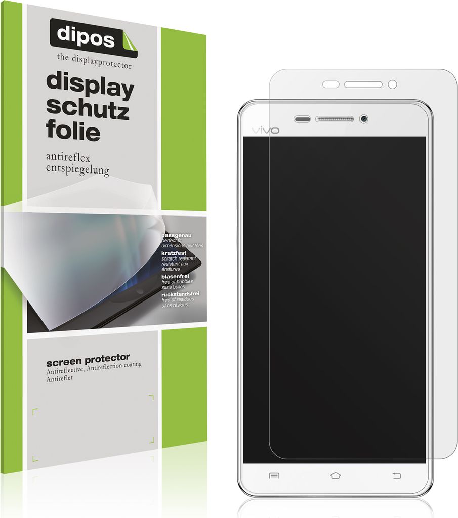 4x Schutzfolie für Vivo X3S matt Displayschutzfolie Folie Display Schutz dipos