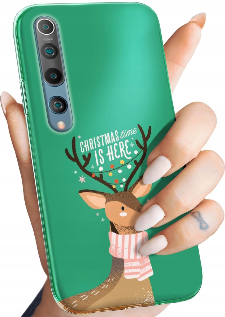 Bunt Hülle für XIAOMI MI10 Schutzhülle Handyhülle Handy TPU Silikon Case Slim Cover Case Weihnachten Rudolf