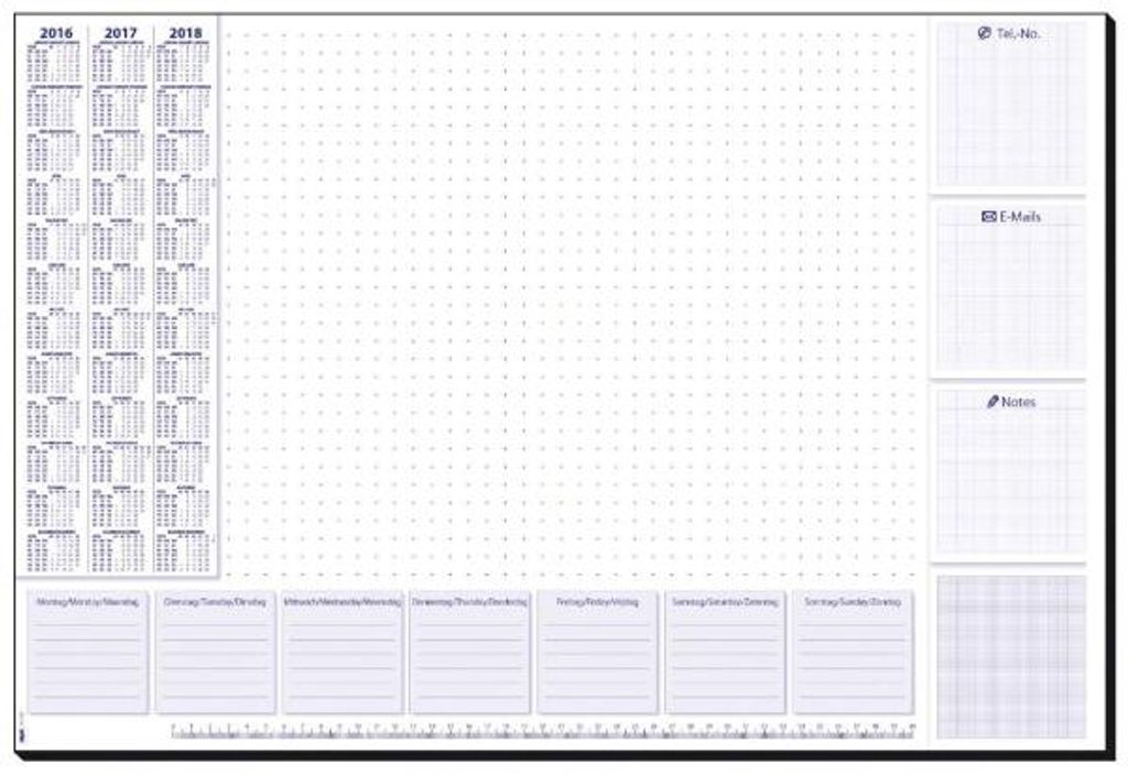 SIGEL HO355 Papier-Schreibunterlage, Lilac, 595x410 mm, 30 Blatt