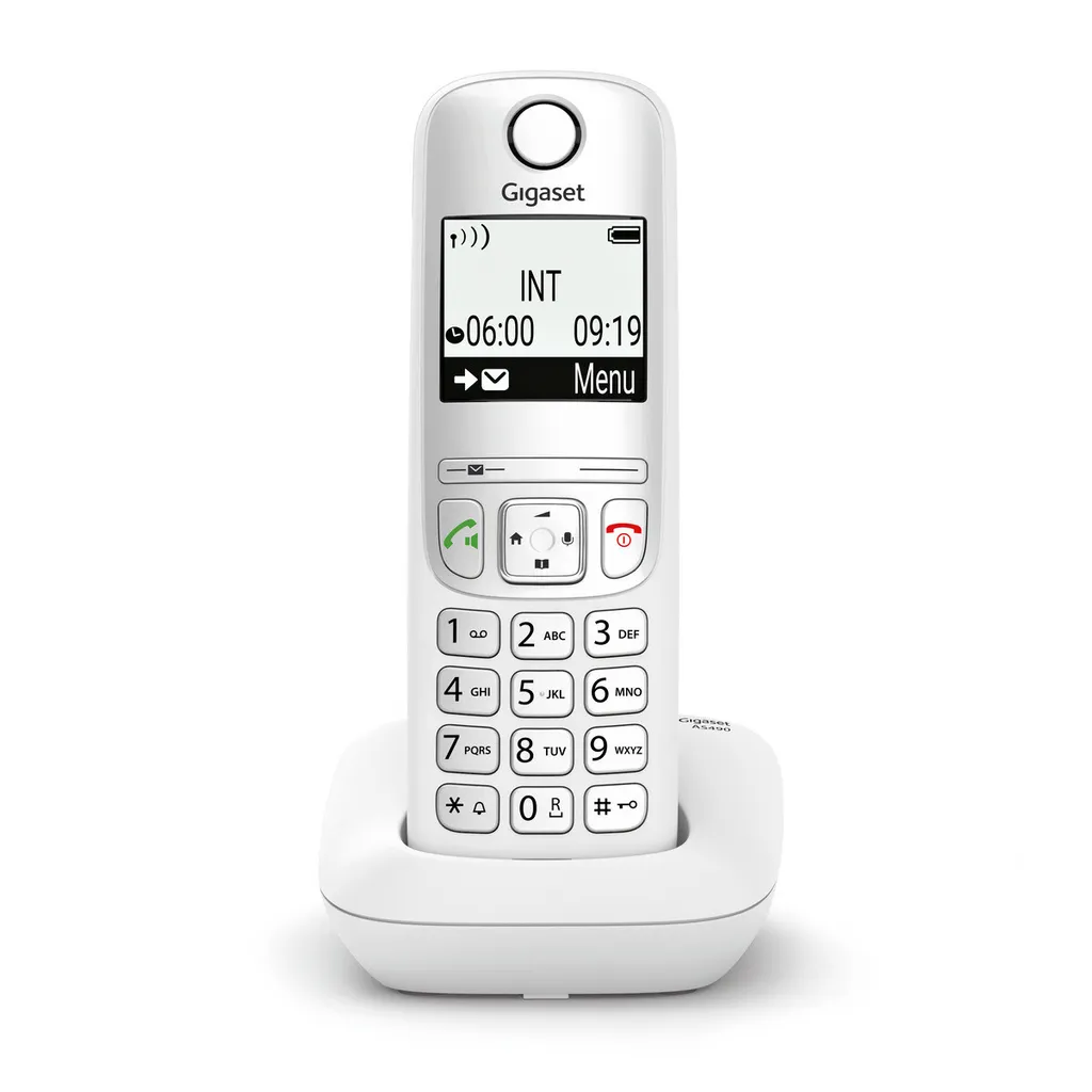 Gigaset AS490 Téléphone DECT avec Écran 2 Pouces et Son Haut-Parleur Clair