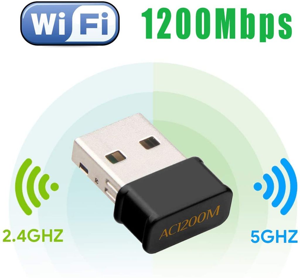 600 Mbps Dual Band 2.4/5Ghz USB WiFi Wireless Network Adapter Dongle Internet 