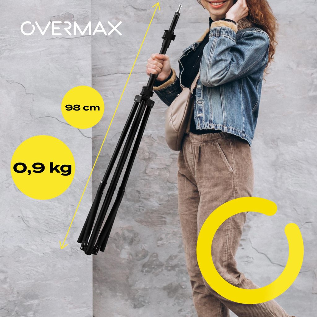Stativ Overmax Tripod Stand 180 Lehký (0,9 kg) a stabilní Obrázek produktu 8