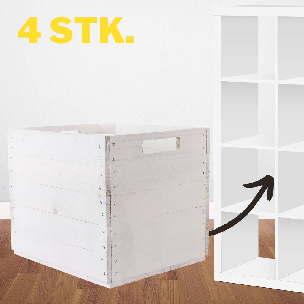 Box Regal 2 Holzkisten Aufbewahrung Kallax IKEA Expedit Shabby Chic Kiste