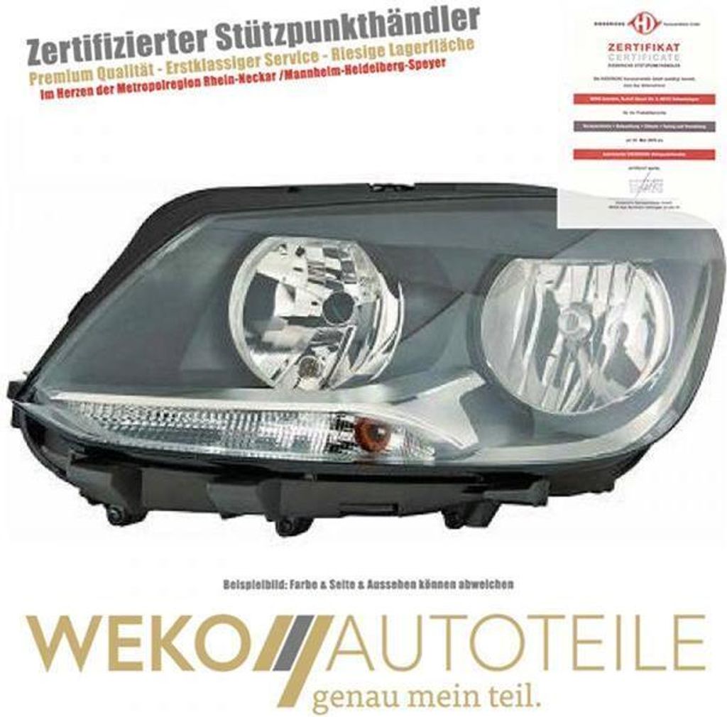 Scheinwerfer links DIEDERICHS 2296081 für VW