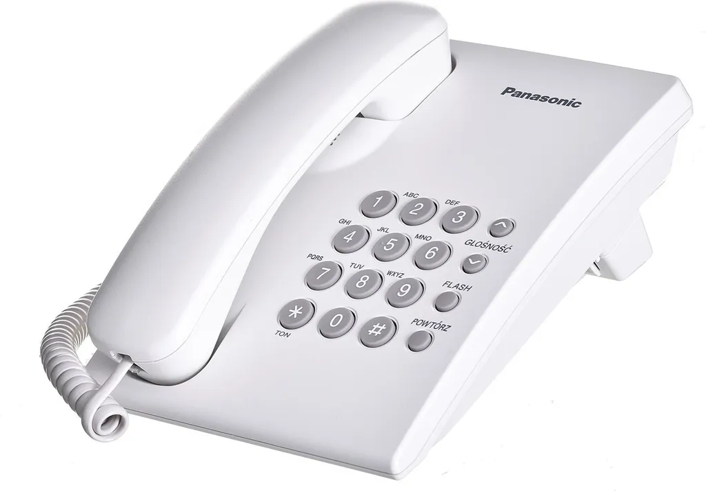 Terminale Analogico Panasonic KX-TS500PDW Bianco | Certificato CE