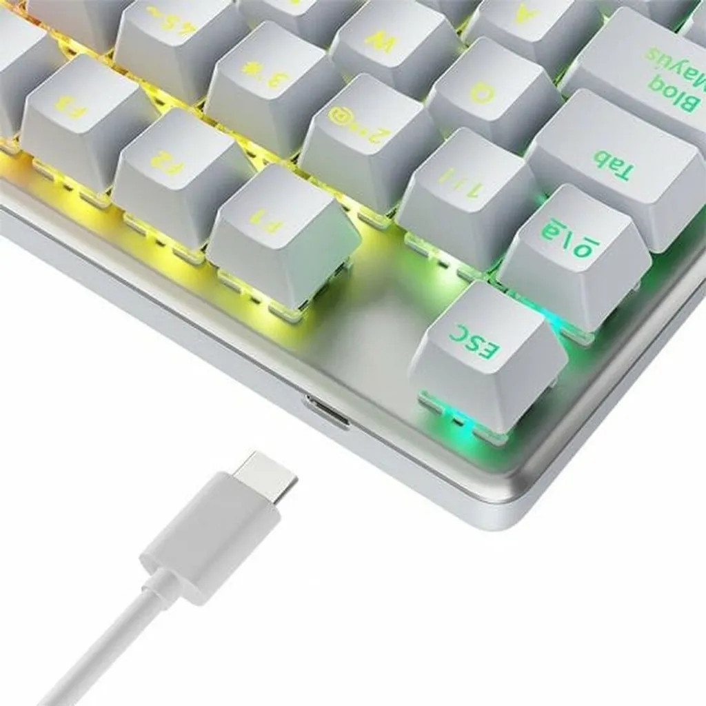 Clavier mécanique TKL Newskill Serike V2 Blanc pour Jeu Vidéo RGB - 3