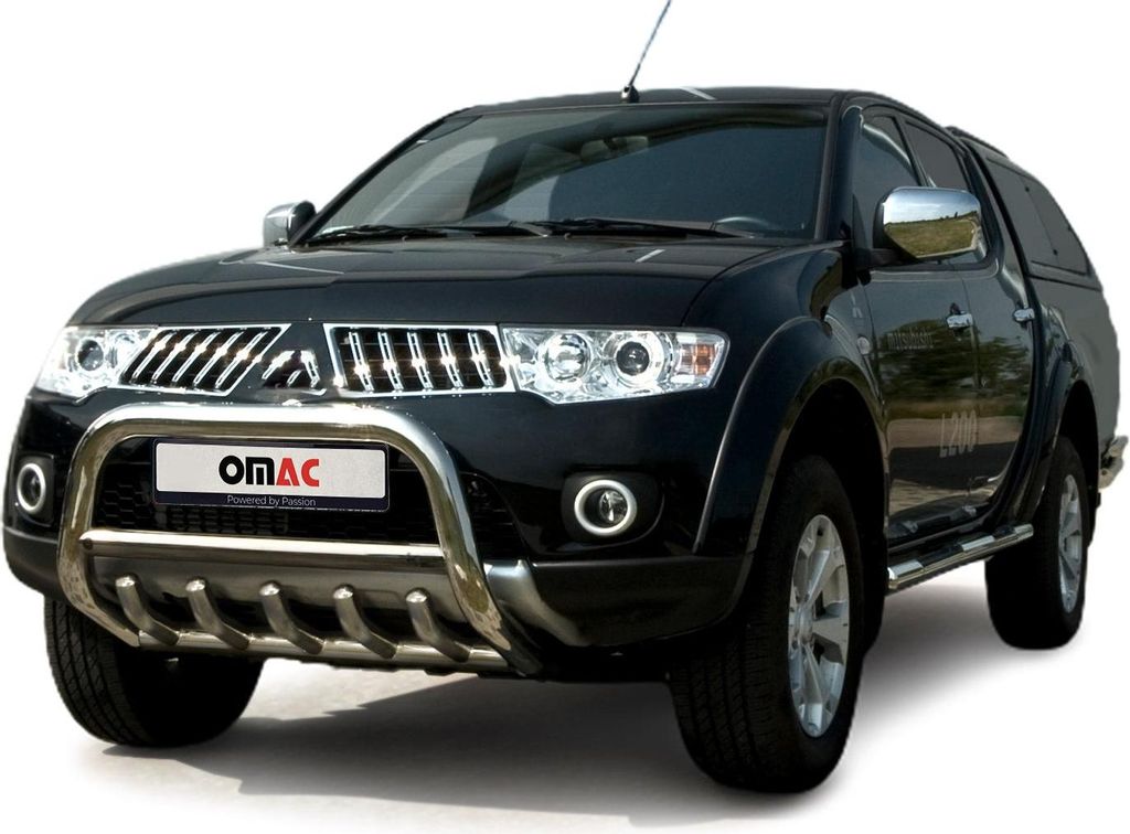 Frontbügel Frontschutzbügel für Mitsubishi L200 2006-2009 mit ABE Stahl Silber