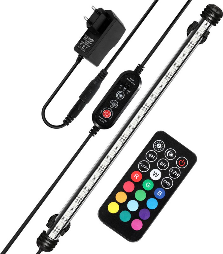 58cm LED illuminazione acquario IP67 impermeabile RGB luce Immagine del prodotto 