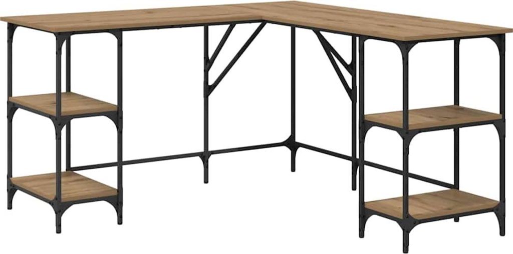Schreibtisch Artisan-Eiche 139 x 139 x 75 cm Holzwerkstoff