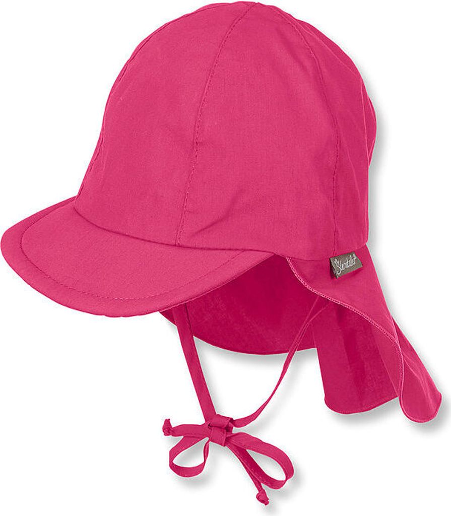 Sterntaler Schirmmütze mit Nackenschutz UV Schutz 50+ magenta 43