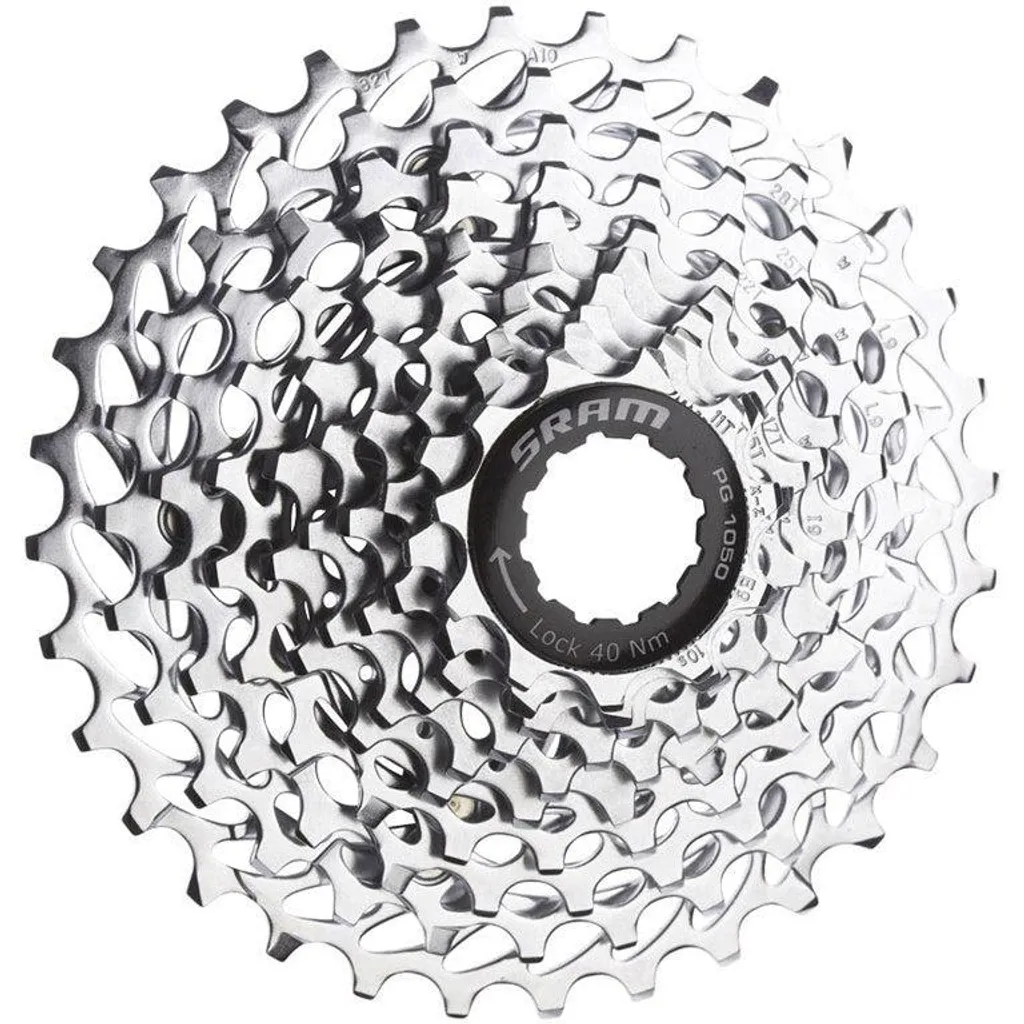 Cassette de vélo 10 vitesses SRAM PG-1050 12-28T pour Route et VTC Argent