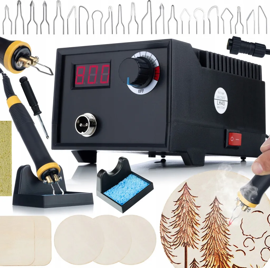 Rosfix Black Fenix RBB60W: Bruciatore Legno 60W per Design DIY