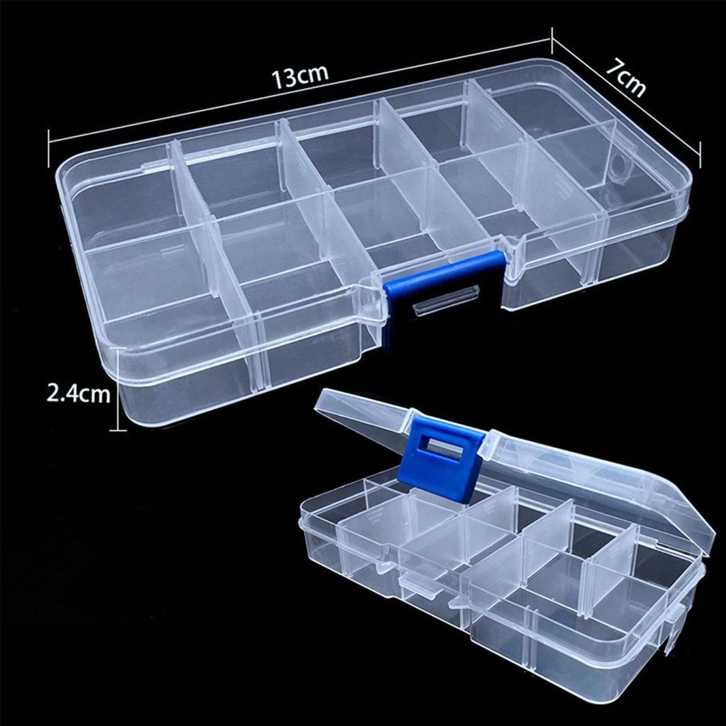 Aufbewahrungsbox Gitter transparente Sortierboxen Organizer 1 St