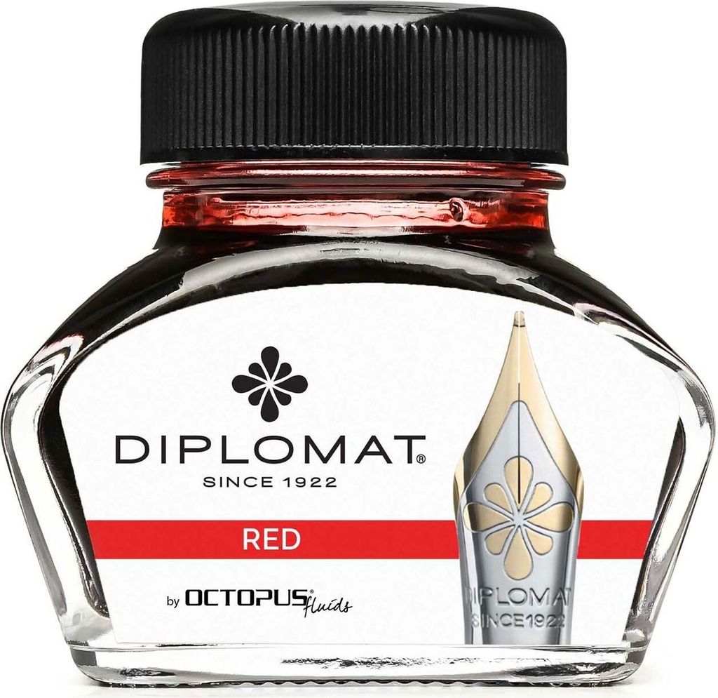 Tintenglas Octopus 30ml rot