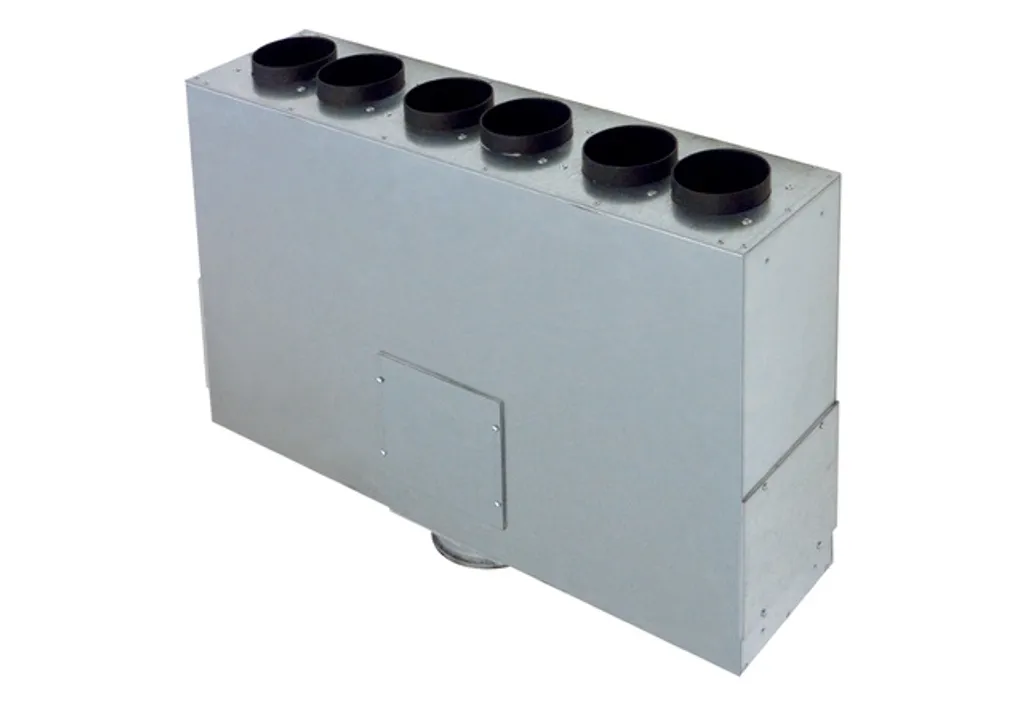 Répartiteur d'air MAICO en tôle MF-BV75-125-6 robuste avec 6 piquages