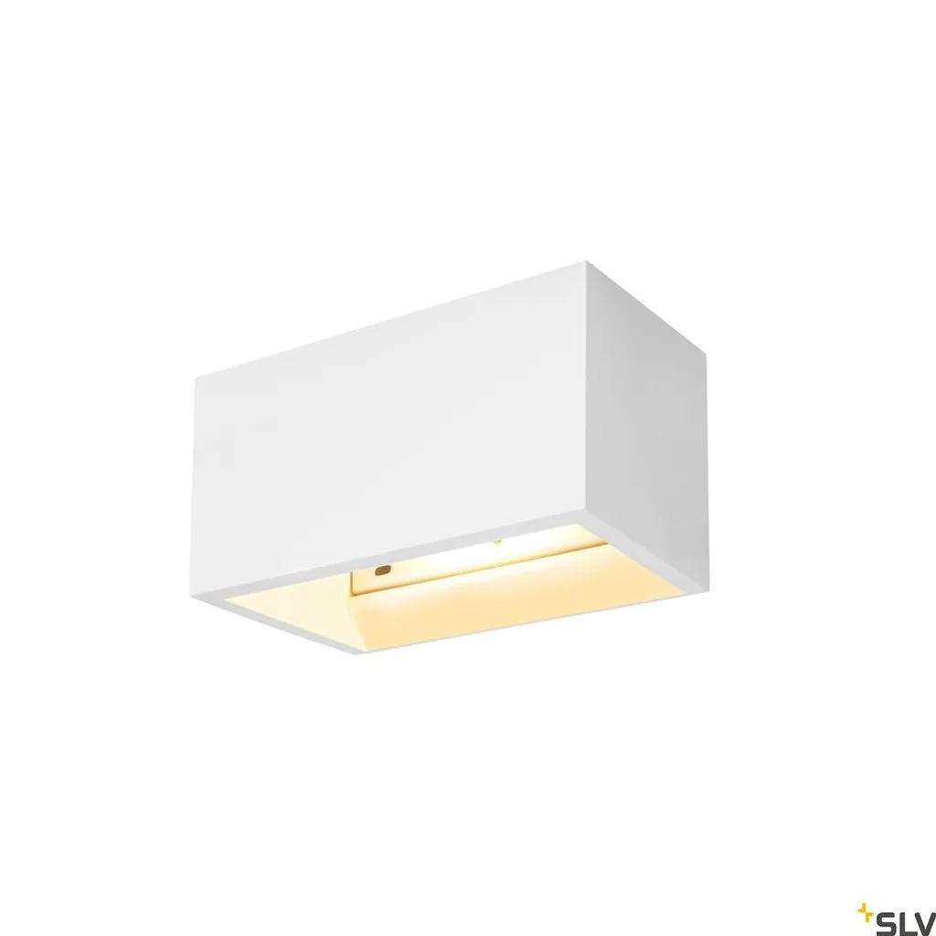 Applique PLASTRA QT-DE12 WL en plâtre à peindre blanc 18cm R7s 230V