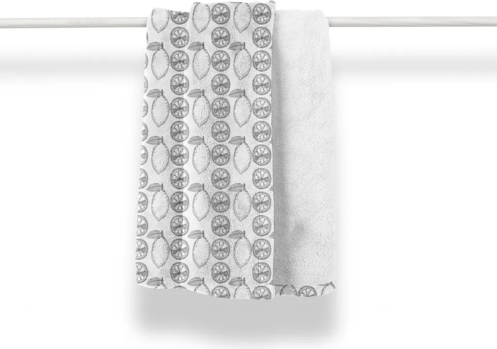 Plaid Arredo ABAKUHAUS Limoni Antracite 125x175 | Coperta Soft Touch