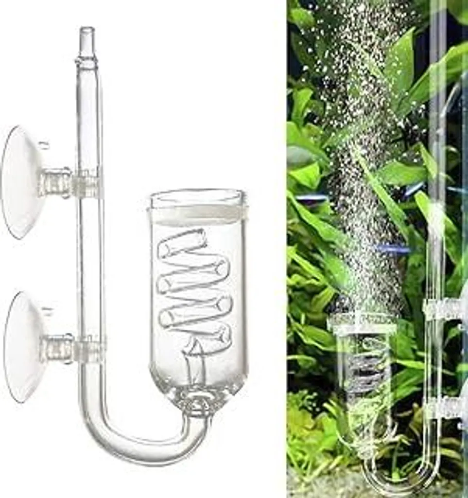 Atomizzatore CO2 Vetro Professionale Sistema Spirale Piante Acquatiche