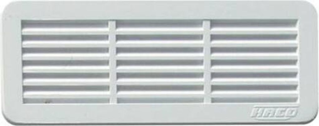 Mriežka vetracia krytka VMD, 150 x 60 mm, 2 ks, biela 0235 Obrázok produktu 